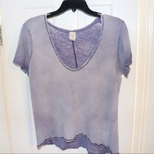 FREE PEOPLE We the Free Saturday Tee purple SIZE MEDIUM